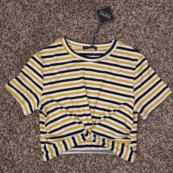 Zaful Tops - striped crop top